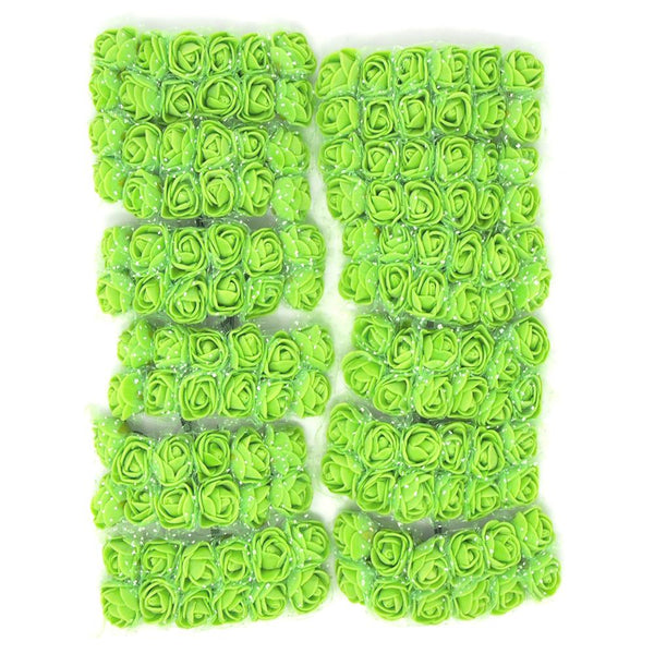 Foam Flower Picks with Bendable Stem, Apple Green, 3/4-Inch, 144-Count
