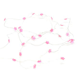 Flower Battery Operated Fairy String Lights, Pink, 10-Feet, 30 LED