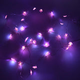 Flower Battery Operated Fairy String Lights, Pink, 10-Feet, 30 LED