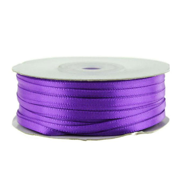Double Faced Satin Ribbon, 1/8-inch, 100-yard, Purple