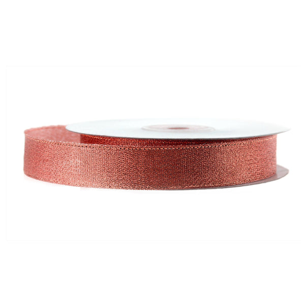 Metallic Taffeta Christmas Ribbon, 5/8-inch, 25-yard, Red