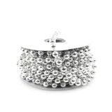 Plastic MOT Pearls Garland Ribbon, 8mm or 5/16-Inch, 8-Yard