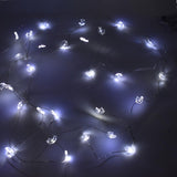 Star and Moon Battery Operated Fairy String Lights, Cool White, 10-Feet, 30 LED