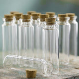 Mini Corked Jar Tube Bottle Favor Souvenir, 12-Piece