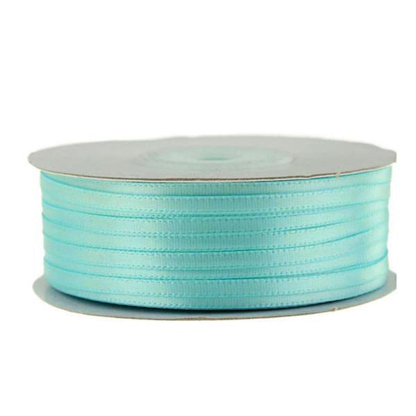 Double Faced Satin Ribbon, Tropical Blue, 1/16-inch, 100-yard