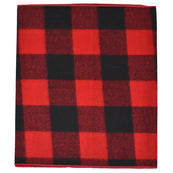 Felt Large Square Checkered Christmas Holiday Table Runner, 14-Inch, 6-Feet, Red/Black