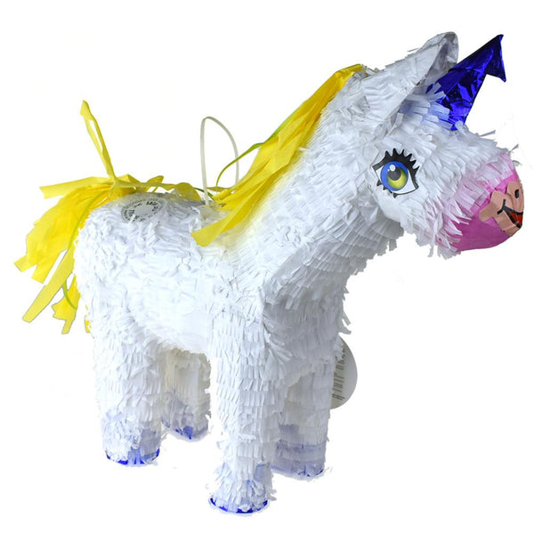 Unicorn Pinata, White, 19-Inch