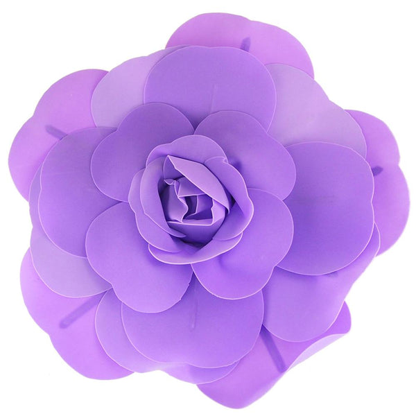 Rose Foam Wall Flower, Lavender, 19-Inch