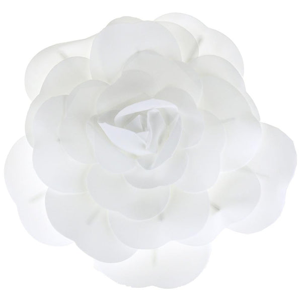 Rose Foam Wall Flower, White, 19-Inch