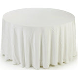 Round Fabric Table Cloth Cover, 120-Inch